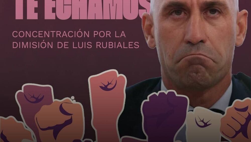 Concentración contra Rubiales