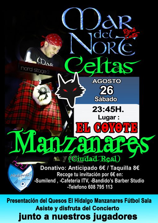 Mar del Norte estará mañana en El Coyote Mar del Norte estará mañana en El Coyote