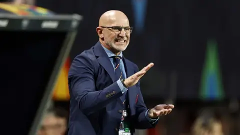 Luis de la Fuente, en un partido Luis de la Fuente, en un partido