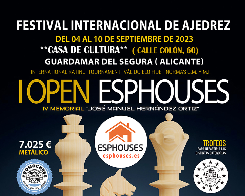 Guardamar del Segura organiza su primer Festival Internacional de Ajedrez para septiembre Guardamar del Segura organiza su primer Festival Internacional de Ajedrez para septiembre