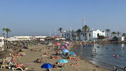Alta ocupación de las playas de Marbella en los días finales de agosto Alta ocupación de las playas de Marbella en los días finales de agosto