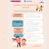 Cartel de las actividades de conciliación familiar de Aspe.