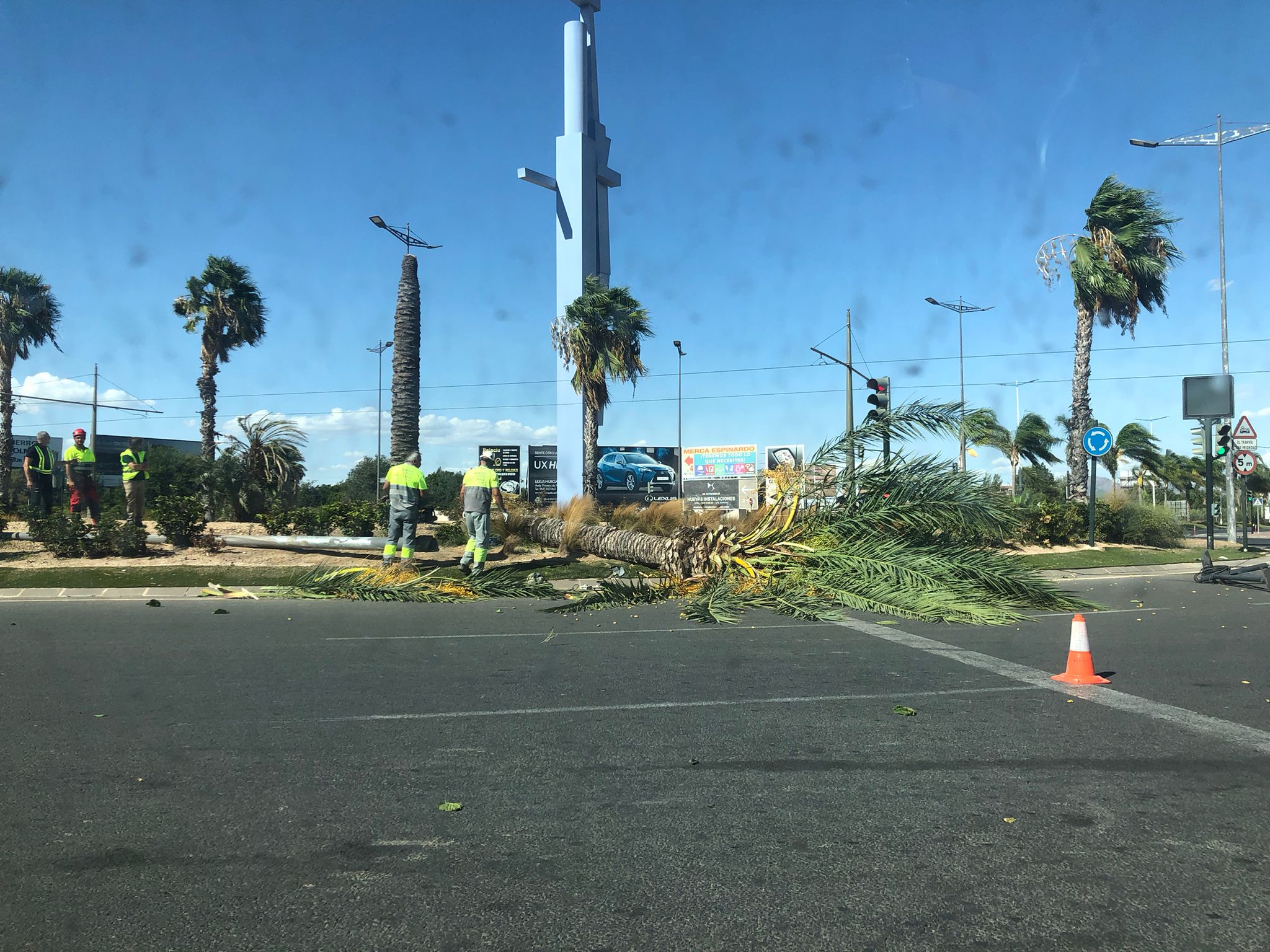 La borrasca Ciarán trae hoy fuertes rachas de viento a la Región de Murcia La borrasca Ciarán trae hoy fuertes rachas de viento a la Región de Murcia