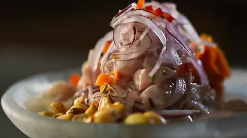 El ceviche es el plato estrella del restaurante Cevitxef, en el caso antiguo de la ciudad de Eivissa El ceviche es el plato estrella del restaurante Cevitxef, en el caso antiguo de la ciudad de Eivissa