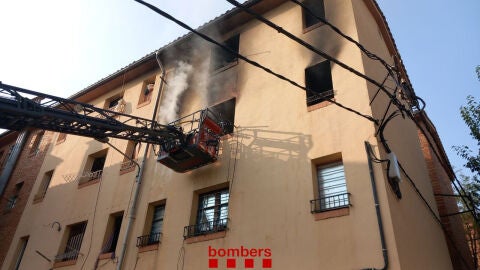 Dos homes detinguts com a suposats responsables d'un incendi en un pis de Lleida