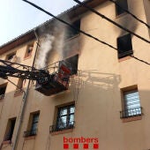 Dos homes detinguts com a suposats responsables d'un incendi en un pis de Lleida