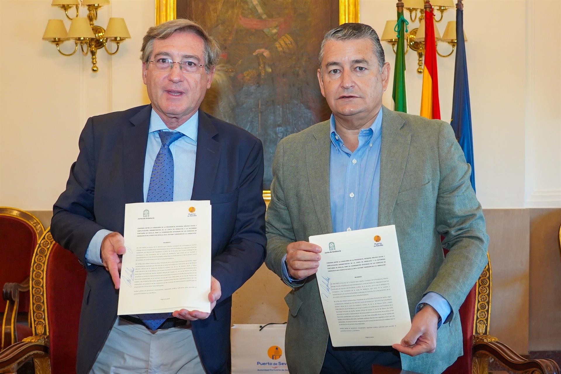 El 112 integrará a su red al servicio de emergencia del Puerto de Sevilla El 112 integrará a su red al servicio de emergencia del Puerto de Sevilla