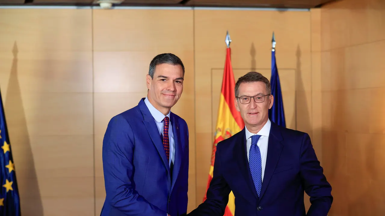 Pedro Sánchez y Alberto Núñez Feijóo