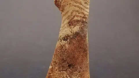 Hallan un ajuar funerario de la Edad de Cobre en las excavaciones de las Cuevas de Fuentes de León Hallan un ajuar funerario de la Edad de Cobre en las excavaciones de las Cuevas de Fuentes de León