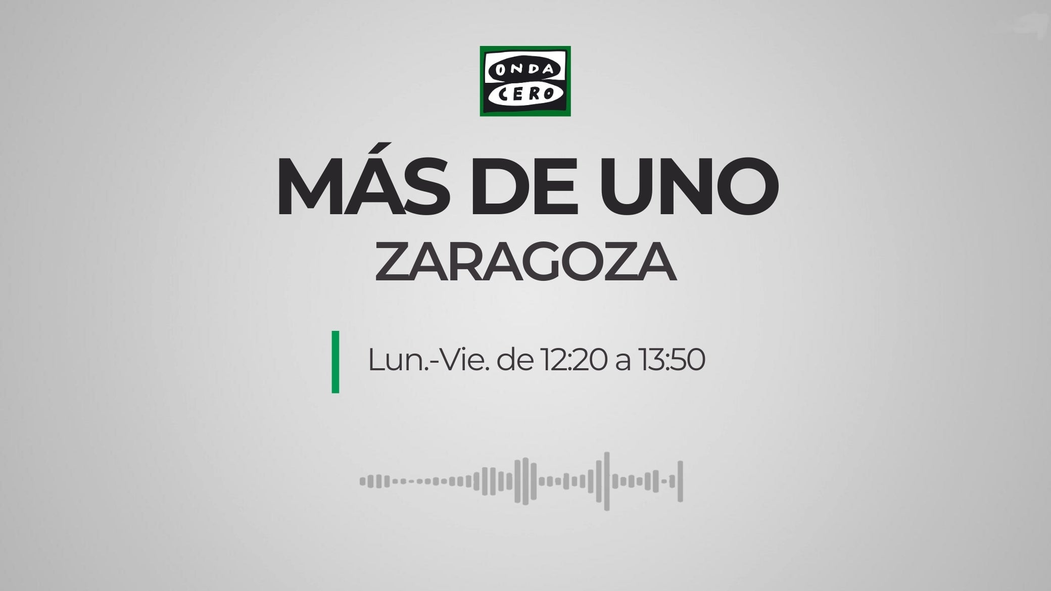Más de uno Zaragoza 23/09/2025 Más de uno Zaragoza 23/09/2025