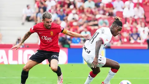 Dani Rodríguez y Nico Williams durante el Mallorca - Athletic Dani Rodríguez y Nico Williams durante el Mallorca - Athletic