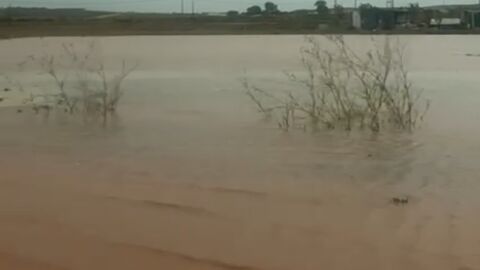 Campos anegados por la DANA del 3 de septiembre de 2023