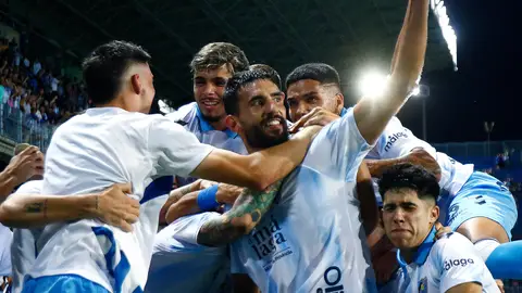El Málaga CF celebra un gol El Málaga CF celebra un gol