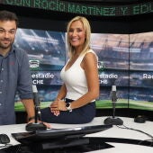 Rocío Martínez y Edu Pidal, presentadores de Radioestadio noche.