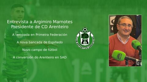Argimiro Marnotes, presidente de CD Arenteiro