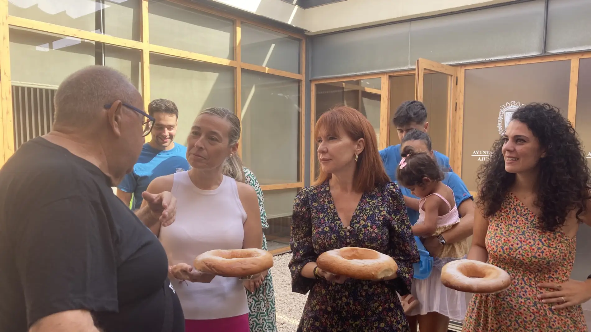 Oscar Llopis y las concejalas Lidia López, Begoña León y Cristina Cutanda 