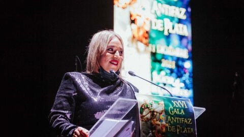 Alexia S&aacute;nchez, durante una Gala Antifaz de Plata