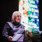 Alexia Sánchez, durante una Gala Antifaz de Plata