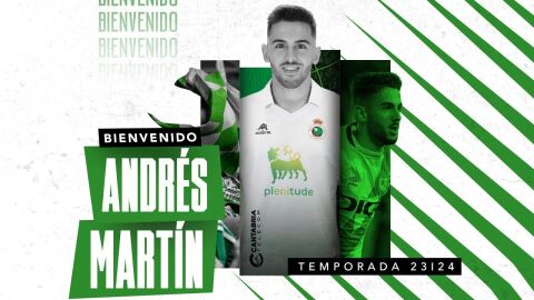 Andr&eacute;s Mart&iacute;n - presentaci&oacute;n Racing de Santander