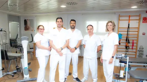El equipo de fisios de Vhitas. El equipo de fisios de Vhitas.
