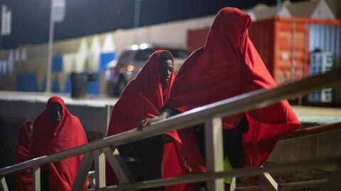 Migrantes rescatados cerca de Canarias 