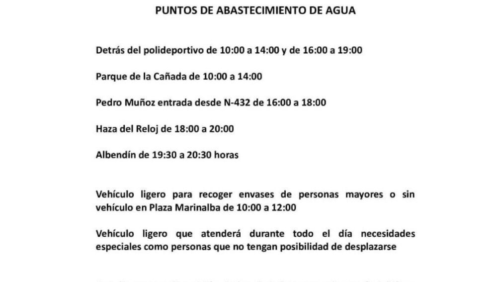 Servicio de camiones cisterna en Baena