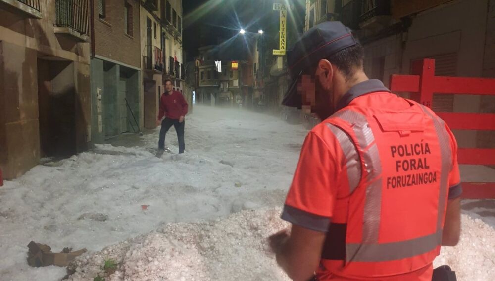Granizo en Navarra