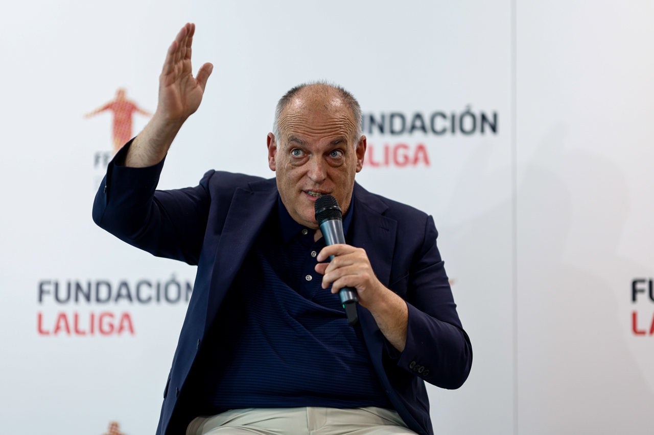 Tebas: "LaLiga no quiere controlar la federación" Tebas: "LaLiga no quiere controlar la federación"