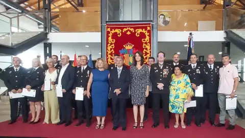 Acto de homenajes y distinciones de la Policía Local de Orihuela con motivo del día de su Patrona homenaje policia