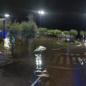 Nueva inundación en la plaza de Italia de Santander
