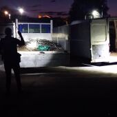 Cinco detenidos por robar material en las obras del tren de alta velocidad en Malpartida de Plasencia