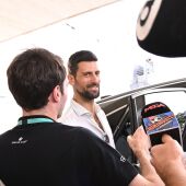 Djokovic a su llegada a Valencia