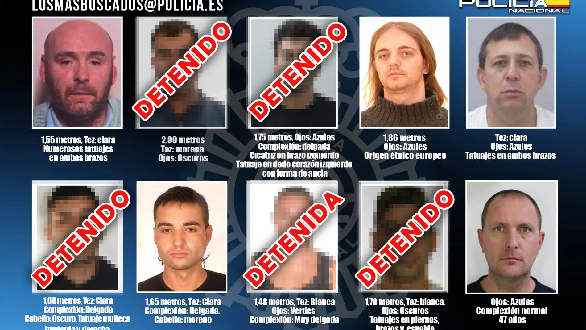 Detenido en Madrid un fugitivo incluido entre 'Los 10 más buscados' por un asesinato cometido en México