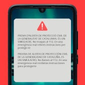 Així serà l’alerta que rebran aquest dijous els mòbils de Barcelona