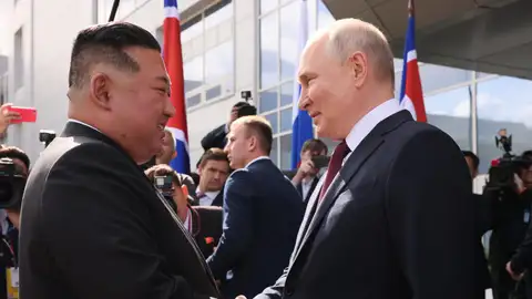 Kim Jong-Un y Vladimir Putin Kim Jong-Un y Vladimir Putin