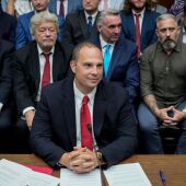David Grusch, durante su intervención en el Congreso