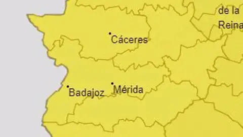 Extremadura permanecerá en alerta amarilla por lluvias y tormentas durante este viernes Extremadura permanecerá en alerta amarilla por lluvias y tormentas durante este viernes