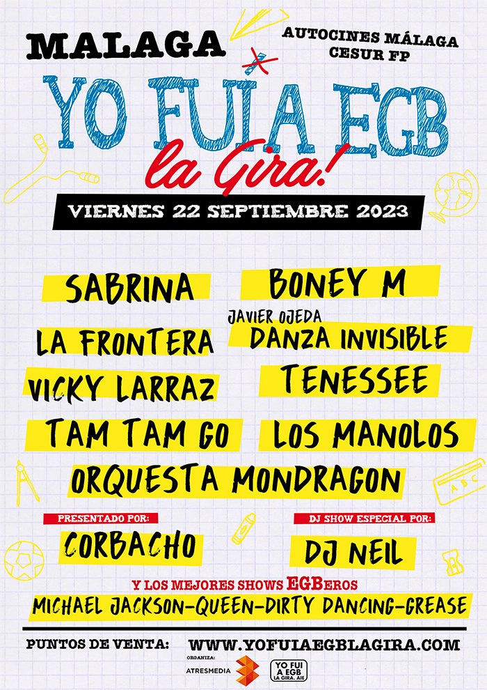 El show musical "Yo fui a EGB" aterriza en la capital el 22 de septiembre en el Autocine Málaga El show musical "Yo fui a EGB" aterriza en la capital el 22 de septiembre en el Autocine Málaga