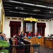 Pleno municipal del Ayuntamiento de Elche en el que se ha abordado la cesión de la Dama de Elche.
