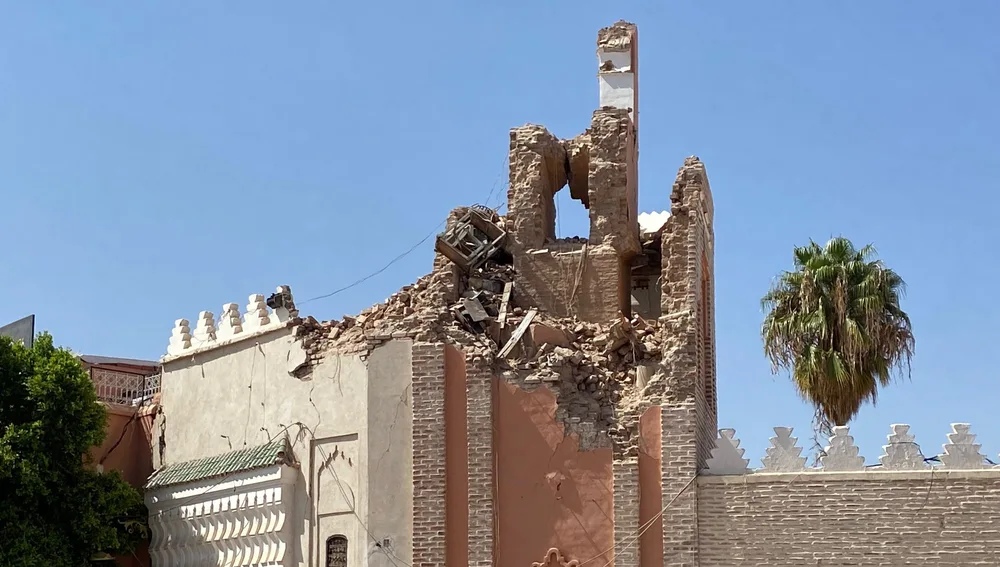 Así es como ha quedado la muralla de la Medina de Marrakech