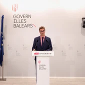 Antoni Costa en rueda de prensa tras el Consell de Govern. Antoni Costa en rueda de prensa tras el Consell de Govern.