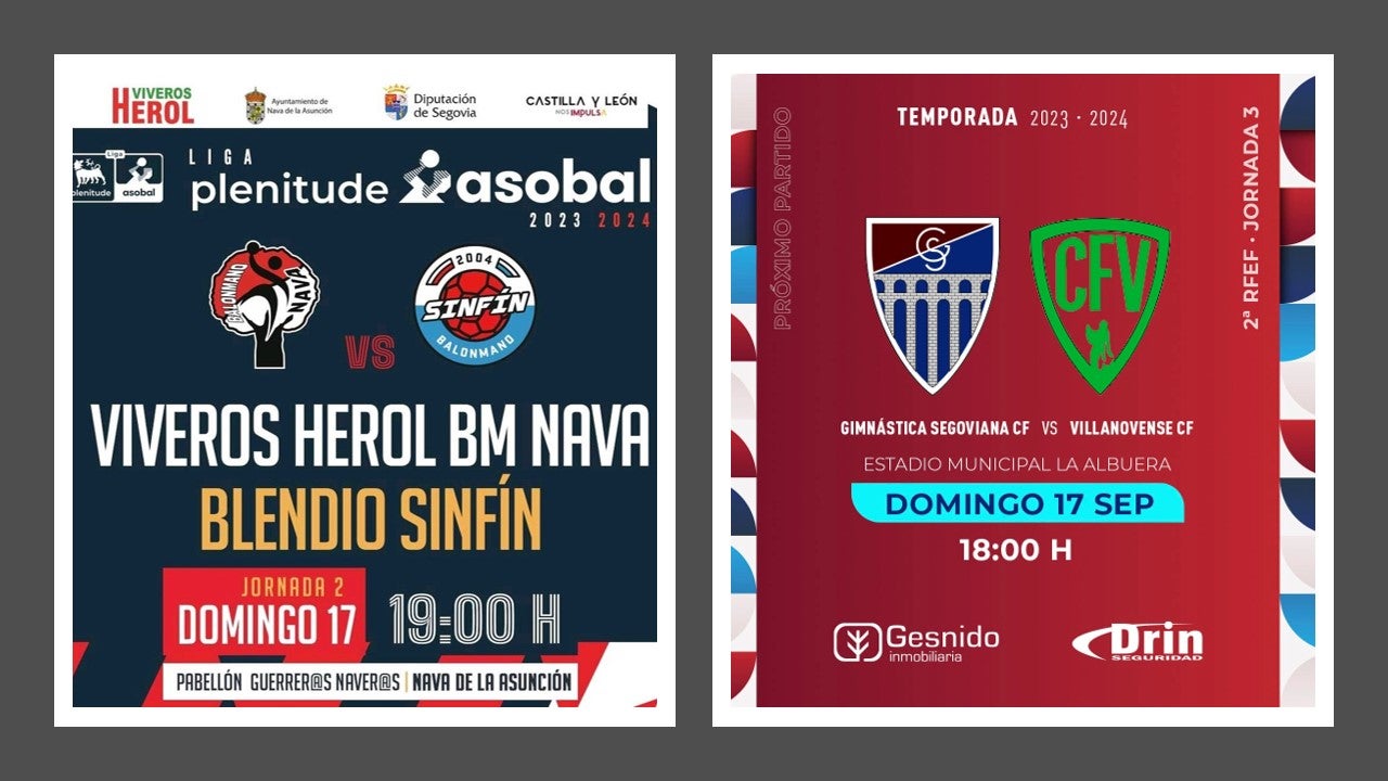 Grandes duelos como locales para Nava y Segoviana Grandes duelos como locales para Nava y Segoviana