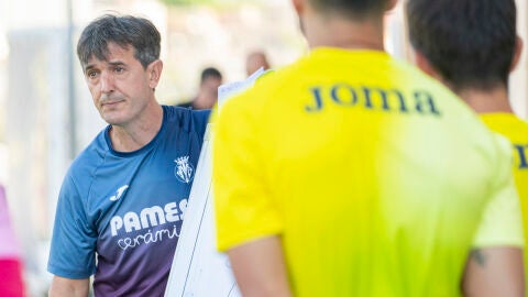 Pacheta durante un entrenamiento