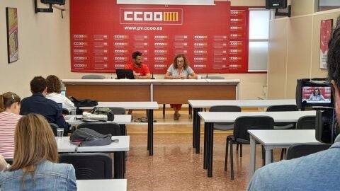 Los responsables de educaci&oacute;n en CCOOPV han comparecido ante los medios