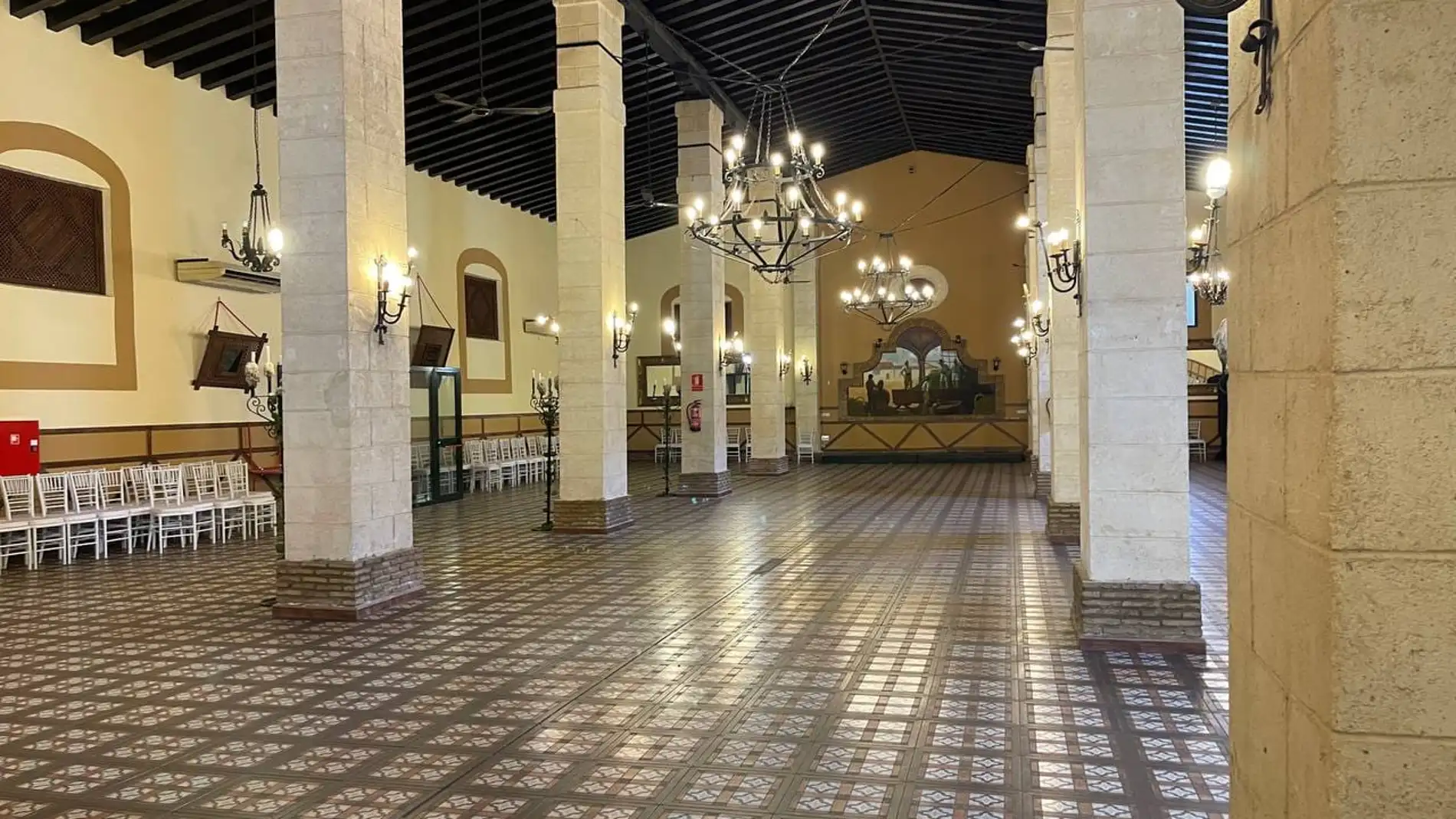 Interior de las Bodegas El Cortijo, futura sede de los Juzgados