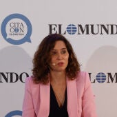 Isabel Díaz Ayuso, durante su intervención en el foro/ EFE/ Javier Lizón