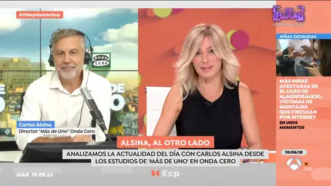 Alsina con Susanna Griso MÁS DE UNO