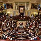 El hemiciclo del Congreso durante la sesión constitutiva de las Cortes El hemiciclo del Congreso durante la sesión constitutiva de las Cortes