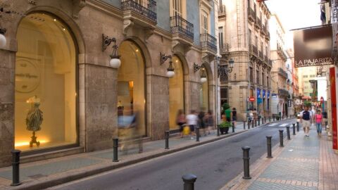 Una de las calles comerciales de Alicante 