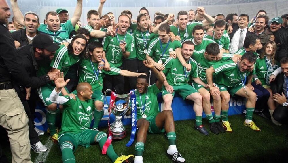 Imagen de una celebración del Panthinaikos